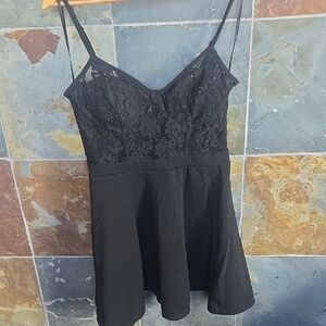 City Studio Black Textured Dress